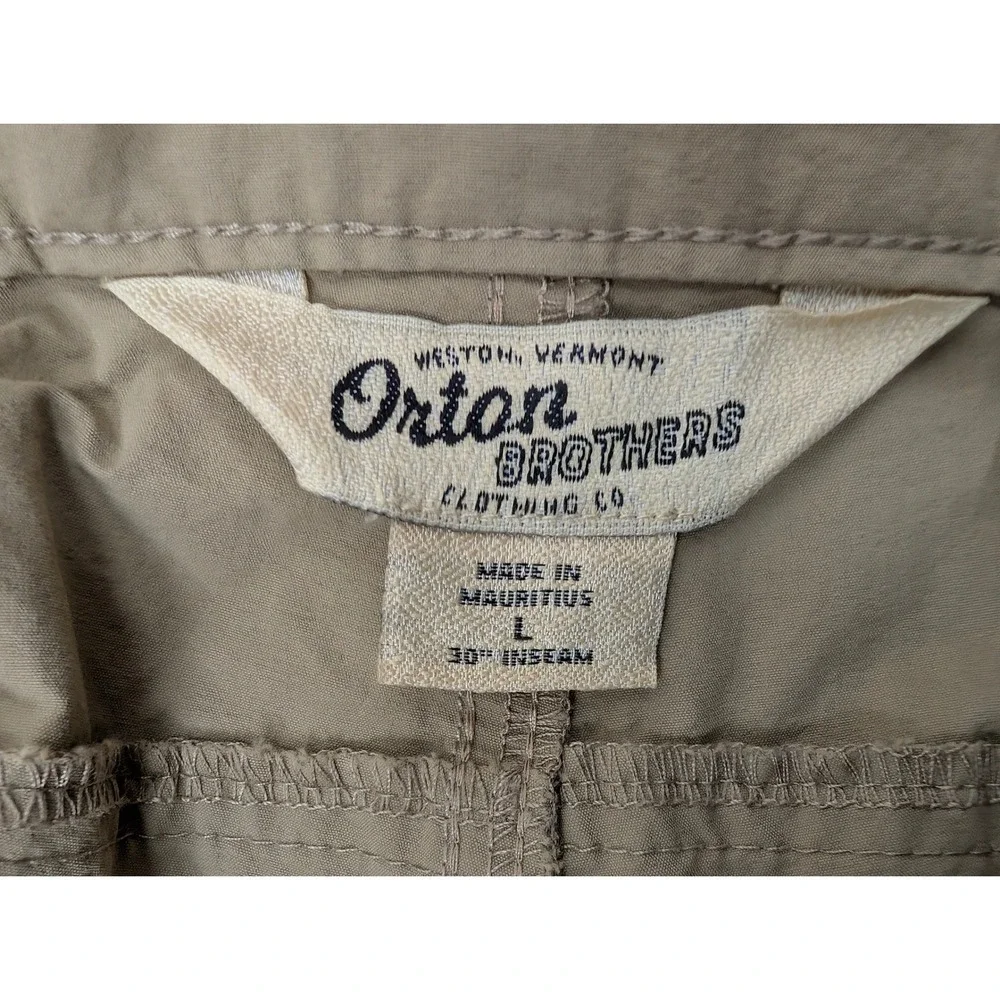 Orton Brothers Cargo Utility Pants Men's L Khaki Stretch VT-84036 30